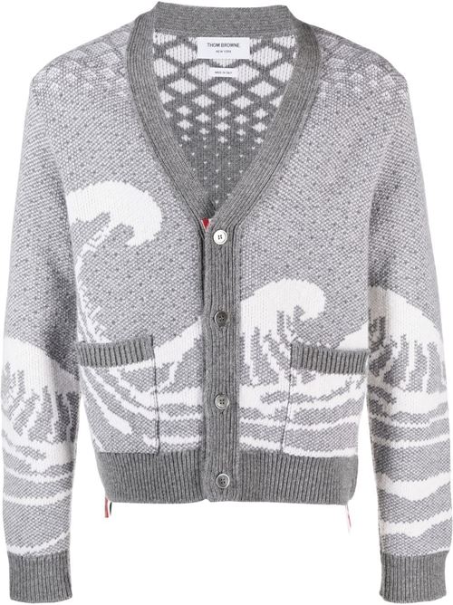 Wool cardigan THOM BROWNE | MKC481AY1007055